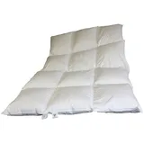 White Sibiria Winterdecke Winterbett Daunendecke Daunenbett 3x4 155x220 cm warm - Weiß