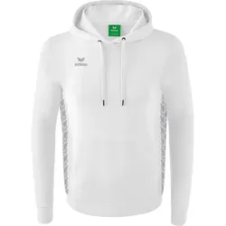 ERIMA Herren Essential Team Kapuzensweat, white/monument grey, 140