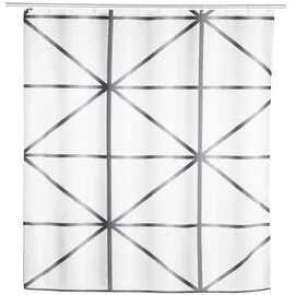 Schöner Wohnen Duschvorhang 180 x 200 cm grau, weiß
