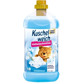 Kuschelweich Vollwaschmittel Sommerwind (20 WL) – Waschmittel flüssig für 20 Wäschen – hochwirksames Flüssigwaschmittel für weiße Wäsche