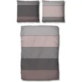 Traumschlaf Kansas Gestreift Rosa 135 x 200 cm + 80 x 80 cm