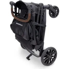 wonderfold L4 Quad-Kinderwagen Schwarz