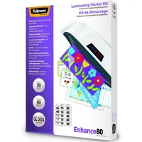Fellowes Laminierfolien Starterkit verschiedene Formate, transparent
