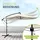 Juskys LED Ampelschirm Brazil Ø 350 cm Creme