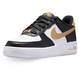 Nike Kinder Air Force 1 (Gs) Freizeit-Schuhe, Black/Metallic Gold/Black/Whit, 37.5 - 37.5 EU