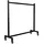 deluke Garderobenständer LENN 120 x 38 x 120 cm Schwarz