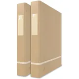 Oxford Ringbuch DIN A4 35 mm Beige 2 St.