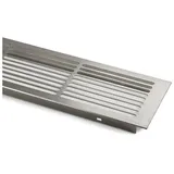 SO-Tech Lüftungsgitter Schlitzlochung Aluminium 500 x 86 mm Edelstahloptik