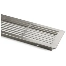 SO-Tech Lüftungsgitter Schlitzlochung Aluminium 500 x 86 mm Edelstahloptik