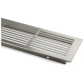 SO-Tech Lüftungsgitter Schlitzlochung Aluminium 500 x 86 mm Edelstahloptik