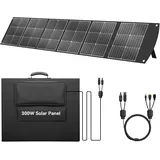Ecosonique 300W Faltbar Solarpanel DC/QC 3.0 USB-A & USB-C Tragbares Solarpanel Ladegerät mit abnehmbarem Power Hub, IP67 Wetterfeste Faltbares Folarmodul für Camping, Outdoor