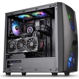 Thermaltake Commander C34 TG Argb Edition/Dual 200mm Argb Fans/Tempered Glass/ATX Mid-Tower Chassis Schwarz