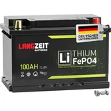 LANGZEIT Batterien LiFePO4 100Ah 12V Lithium Batterie Wohnmobil