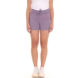 FAYN SPORTS Damen Shorts kurze Baumwoll-Hose mit Tunnelzug Sport-Shorts 34833164 Dunkel-Flieder - 38