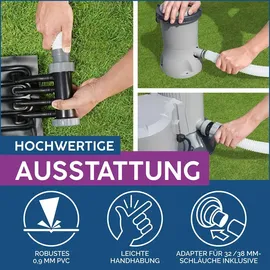 BESTWAY Solar Poolheizung 110 x 171 cm schwarz