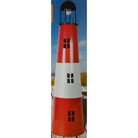 Westerholt Großer Leuchtturm aus Metall mit Solarfunktion H:120 cm, Gartendekoration