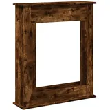 vidaXL Kaminumrandung Räuchereiche 75x20x87,5 cm Holzwerkstoff