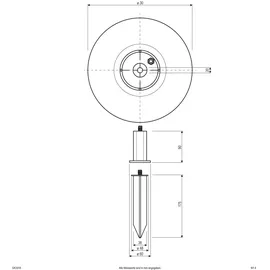 EVN Kugelleuchte Kunststoff D30cm inkl. Bewegungsmelder grau