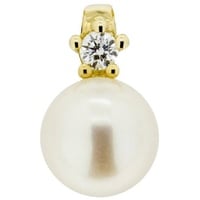 Orolino Anhänger 585 Gold mit Brillant 0,03ct. + Perle 6,5-7mm