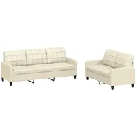 3er Set Wohnzimmer Jugendsofa Relaxsofa Sofas & Couch Sofa Loungesofa Kunstleder