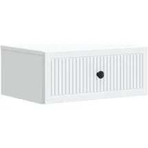 vidaXL Nachtschrank mit Schubladen 49 x 34,5 x 20 cm Weiß
