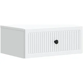 vidaXL Nachtschrank mit Schubladen 49 x 34,5 x 20 cm Weiß