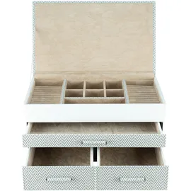 Windrose Calma Schmuckkasten 31 cm weiss
