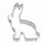 Birkmann Ausstechform Hase sitzend, Edelstahl,