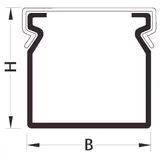 Hager BA66001507030B Verdrahtungskanal BA6 60015B gr