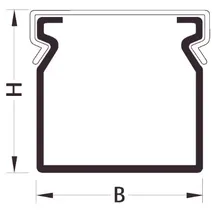 Hager BA66001507030B Verdrahtungskanal BA6 60015B gr