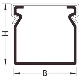 Hager BA66001507030B Verdrahtungskanal BA6 60015B gr