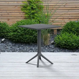 CLP Nuvela Gartentisch 60 x 60 x 76 cm Dunkelgrau