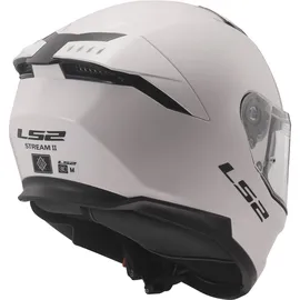 LS2 FF808 Stream II Solid, Integralhelm - Weiß - XS