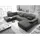 ed-lifestyle Wohnlandschaft U-Form Webstoff 3-Sitzer Braun