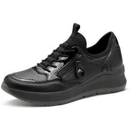 Jana Damen Sneaker flach Schwarz 38