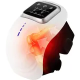 Knie Massagegerät, drahtloses Kniemassagegerät, LED-Bildschirm Infrarot Wearable Rechargeable Knee Massager für geschwollene und schmerzhafte Gelenke