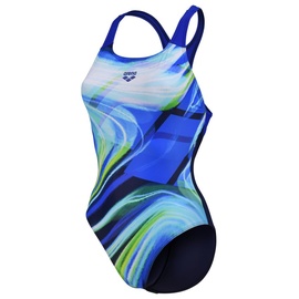 Arena Damen Visual Waves Swim Pro Back Bustier Badeanzug, 38