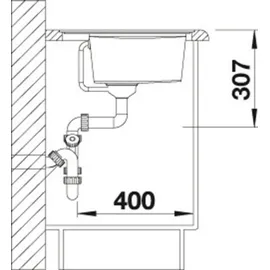 Blanco Zenar XL 6 S rechts Flächenbündig vulkangrau Handbetätigung 988 x 498 mm