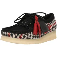 CLARKS Mokassin CLARKS "Wallabee", Damen, Gr. 40, schwarz, rot,