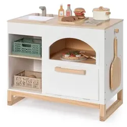 MUSTERKIND® Spielküche Taxus, weiß/natur