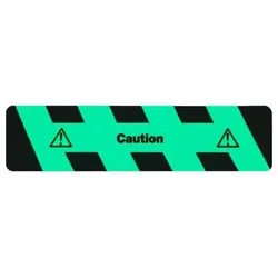 m2-AntirutschbelagTM, nachleuchtend SG, "Caution"