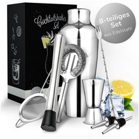 Vezato Cocktail Shaker Set aus Edelstahl 750 ml -