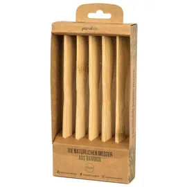 pandoo Mehrweg-Messer, Holz, 5 St.
