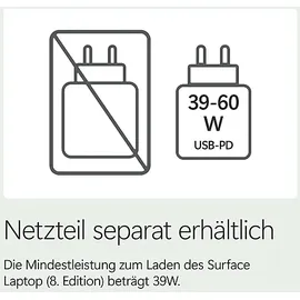 Microsoft Surface Laptop 8 13,8'' Snapdragon X2 Plus X2P-64-100 16 GB RAM 512 GB SSD Win11 Home Platin EP2-60947