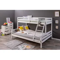 Interlink Etagenbett Sleepy Cloud 90 x 140 x 200 cm Kiefer massivholz weiß