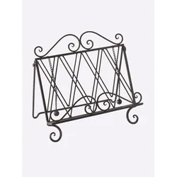 Buchstütze HEINE HOME, schwarz, T:20cm, Metall, Buchstützen