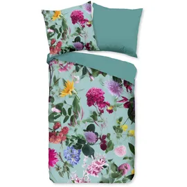 Muller Textil Imma Blumen Aqua 135 x 200 cm + 2 x 80 x 80 cm