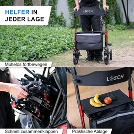 lösch reha Rollator TABAS Mobility Rot 1 St
