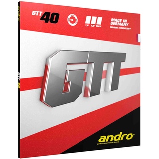 ANDRO Belag GTT 40 Farbe 1,8 mm, rot, Größe 1,8 mm, rot