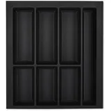 SOTech Orga-box Vii Besteckeinsatz Schwarz 500 mm mit Softtouch Oberfläche